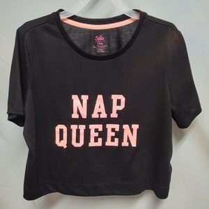 Girls short sleeve tee from Justice, size large, color black